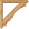 Ekena Millwork Balboa Arts and Crafts Rough Sawn Bracket w/ Offset Brace, Western Red Cedar, 6"W x 44"D x 44"H BKT0604X44X44BOA03RWR - alternate 2